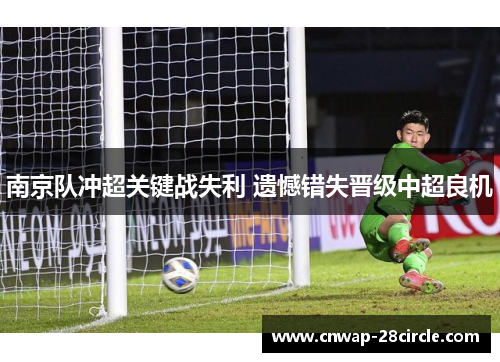 南京队冲超关键战失利 遗憾错失晋级中超良机